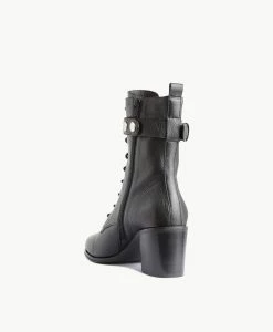 Alant Biker Boot -Shoe Shop Alant22wMCDO Black Leather 4