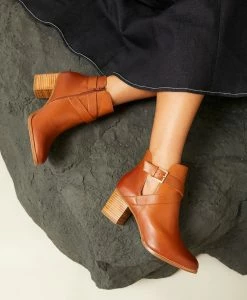 Allona Ankle Boot -Shoe Shop Allona Brandy Leather 1748