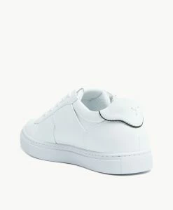 August Slip On -Shoe Shop August W White Black Leather 4