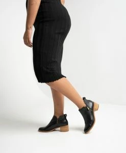 Blink Ankle Boot -Shoe Shop Blink23wMCDO Black Leather Black Suede7388 WEB