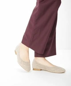 Brisk Ballet -Shoe Shop Brisk21sMCDO Taupe Suede 13 Hero