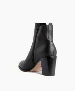 Cane Ankle Boot -Shoe Shop Cane22wMCDO Black Leather 4