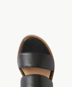 Cassie Strappy Sandal -Shoe Shop Cassie22sMNCO Black Leather 5