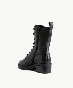 Edit Combat Boot -Shoe Shop Edit22wMCDO Black Leather 4