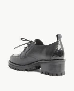 Esky Lace Up -Shoe Shop Esky23wMCDO Black Leather Black Croc 4