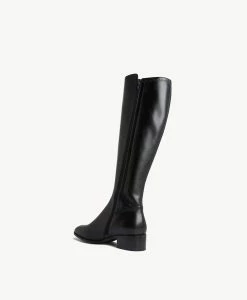Evermore Knee High Boot -Shoe Shop Evermore23wSPSO Black Leather 4