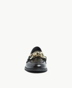 Fae Chain Loafer -Shoe Shop FaeChain23wSLMO Black Croc Leather 3