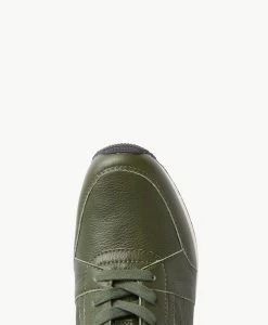 Hero Platform Sneaker -Shoe Shop Hero W Olive Leather Olive Croc 5