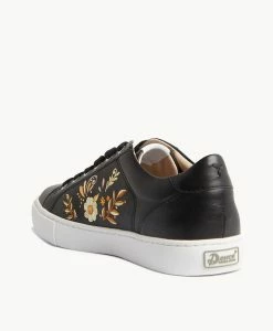 Imogen Sneaker -Shoe Shop Imogen W Black Leather Embroidery 4