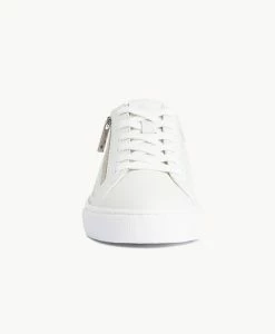 Imogen Zip Sneaker -Shoe Shop Imogen Zip Perf W White Leather 3