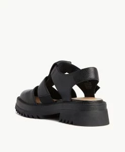 Indiana Flat 9 Indiana Flat -Shoe Shop Indiana22sMCDO Black Leather 4 1