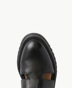 Indiana Flat 10 Indiana Flat -Shoe Shop Indiana22sMCDO Black Leather 5 1