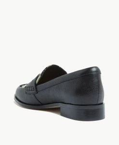 Iova Loafer -Shoe Shop Iova23wMCDO Black Floral Black Suede 4