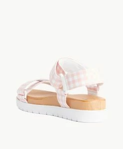 Jax Sneaker -Shoe Shop Jax W Pink Gingham 4 2