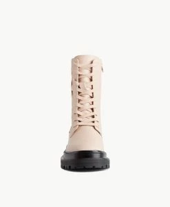 Kira Combat Boot -Shoe Shop Kira22wMCDO pink Leather 3