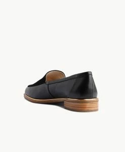 Lapel Dress Loafer -Shoe Shop Lapel21wMCDO Black Leather Combo 4 1