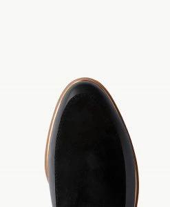 Lapel Dress Loafer -Shoe Shop Lapel21wMCDO Black Leather Combo 5 1