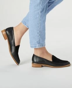 Lapel Dress Loafer -Shoe Shop Lapel21wMCDO Black Leather Combo Hero 1