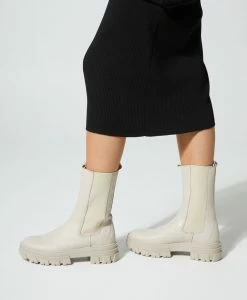 Maggie Ankle Boot -Shoe Shop Maggie22wONLO Cream Leather 0186