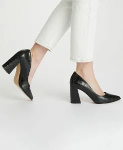 Margarita Heel -Shoe Shop Margarita19wMCDO Black Croc Hero 1