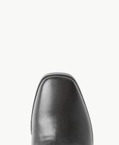 Markle Heel -Shoe Shop Markle23wMCDO Black Leather Black Croc 5