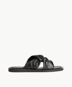 Misty Sandal -Shoe Shop Misty22sURBO Black Leather 2