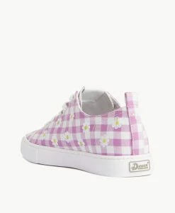 Nicky Sneaker -Shoe Shop Nicky W Lilac Gingham 4 2
