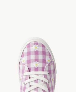 Nicky Sneaker -Shoe Shop Nicky W Lilac Gingham 5 2