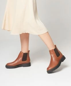 Ody Combat Boot -Shoe Shop Ody22wONLO Brandy Leather 0182