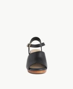 Opal Wedge -Shoe Shop Opal22sMCDO Black Leather 3