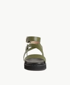 Paige Sandal -Shoe Shop Paige21sMCDO Olive Leather 3 1