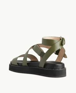 Paige Sandal -Shoe Shop Paige21sMCDO Olive Leather 4 1