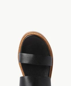 Paws Sandal -Shoe Shop Paws22sMNCO Black Leather 5