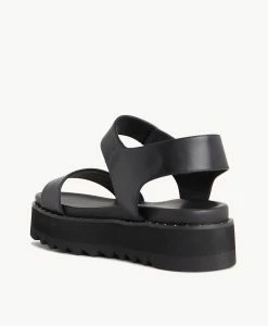 Plato Sandal -Shoe Shop Plato22sMNCO Black Leather 4