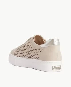 Posey Sneaker -Shoe Shop Posey Perf W Stone Leather Silver 4