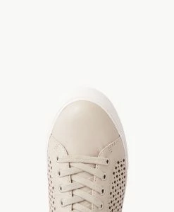 Posey Sneaker -Shoe Shop Posey Perf W Stone Leather Silver 5