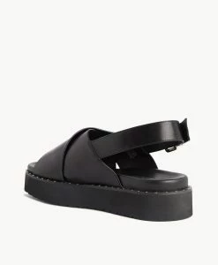 Priya Sandal -Shoe Shop Priya22sMNCO Black Leather 4