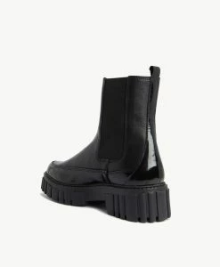 Rascal Combat Boot -Shoe Shop Rascal23wONLO Black Leather 4