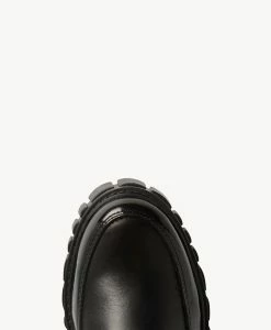 Rascal Combat Boot -Shoe Shop Rascal23wONLO Black Leather 5