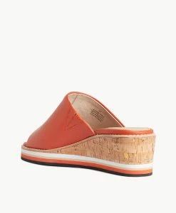 Reya Wedge Sandal -Shoe Shop Reya22sMCDO Burnt Orange 4