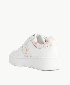 Roxy Sneaker -Shoe Shop Roxy Zip W White Rose Print 4