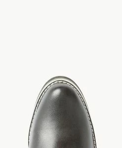 Sapna Wedge -Shoe Shop Sapna23wMNCO Black Leather Black Suede 5