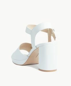 Shantal Platform Heel -Shoe Shop Shantal21sMCDO White Leather 4 1