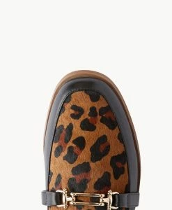 Tickle Loafer -Shoe Shop Tickle19sMNCO Black leather Leopard 5