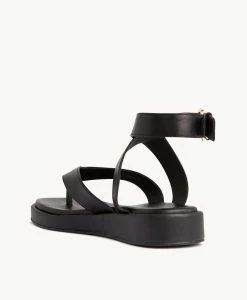 Toby Strappy Sandal -Shoe Shop Toby22sSPSO Black Leather 4