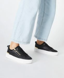 Vera Sneaker -Shoe Shop Vera W Black Leather 7043