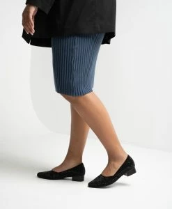 Waving Sandal -Shoe Shop Waving22sMNCO Black Sparkle7089 WEB