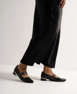 Winnie Ballet Flat -Shoe Shop Winnie22sMNCO Black Leather3094 WEB