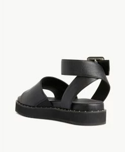 Peach Sandal -Shoe Shop peach22wmcdo black leather 4