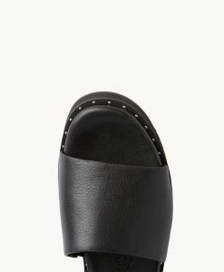 Peach Sandal -Shoe Shop peach22wmcdo black leather 5